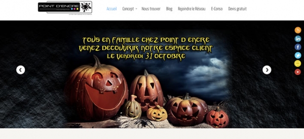 POINT D’ENCRE vous présente son site internet spécial halloween www.pointdencre.fr