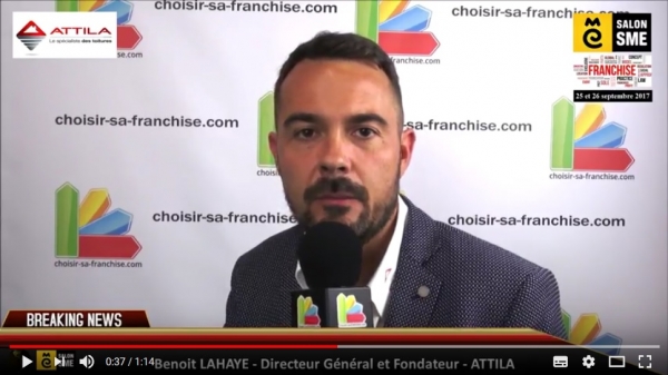 Franchise Attila - Interview de Benoit LAHAYE au Salon SME 2017