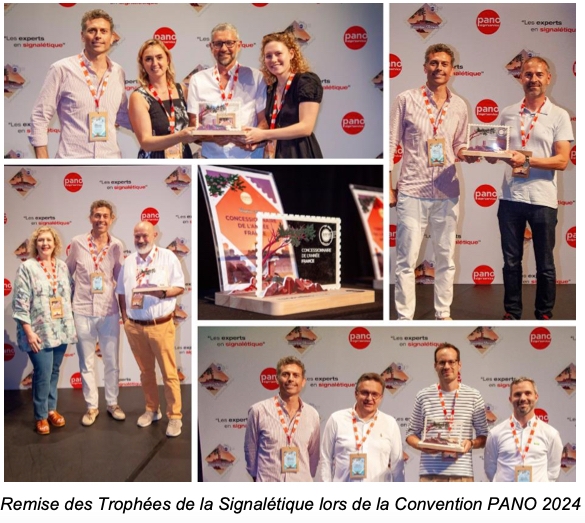 Franchise PANO, le réseau mondial spécialisé dans la communication visuelle a décerné ses Trophées 2024 !