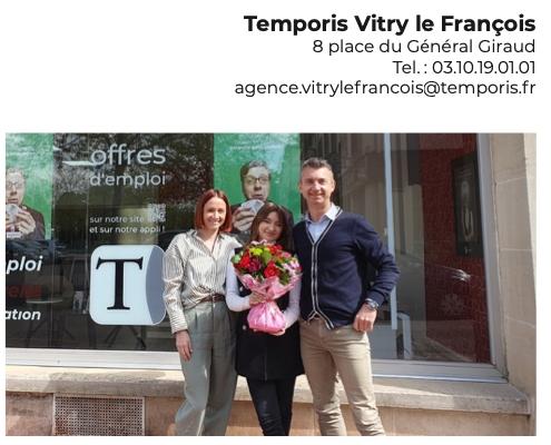 Franchise Agence Temporis : acteur engagé en faveur de l’emploi, Grégory Gomez ouvre une nouvelle agence à Vitry le François !
