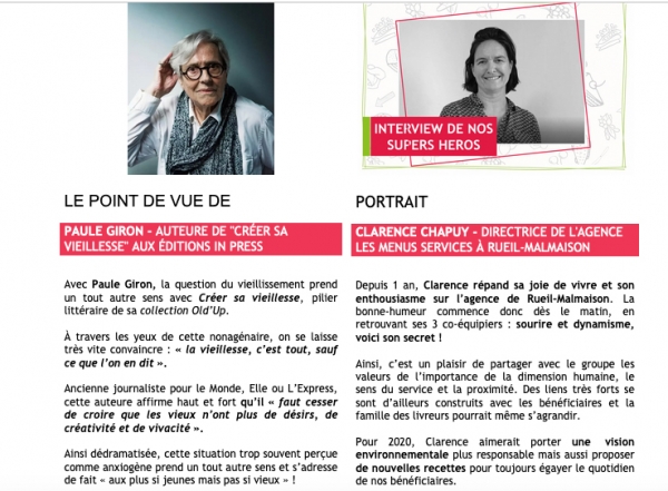Franchise Les Menus Services : la news' partenaires - décembre 2019