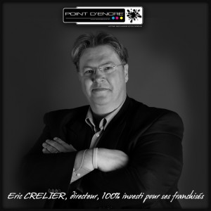Eric Crelier fondateur de la franchise Point d'Encre